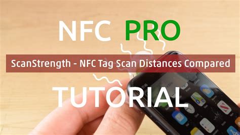 NFC Tag scan distances compared 